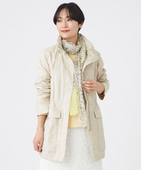 新品未使用に近い雨や花粉を寄せつけない3層タフタ素材リバーシブルコート 花粉対策・はっ水・ウォッシャブル】ポランタフタミドルコート(コート