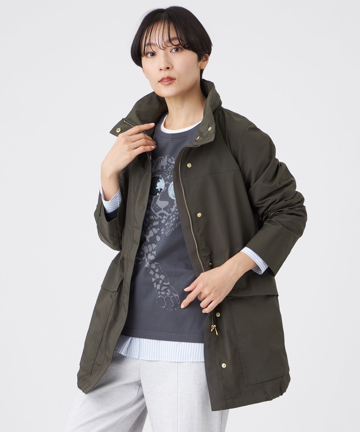 2213-U5A0270875__,75,モデル身長163cm 着用サイズ：40