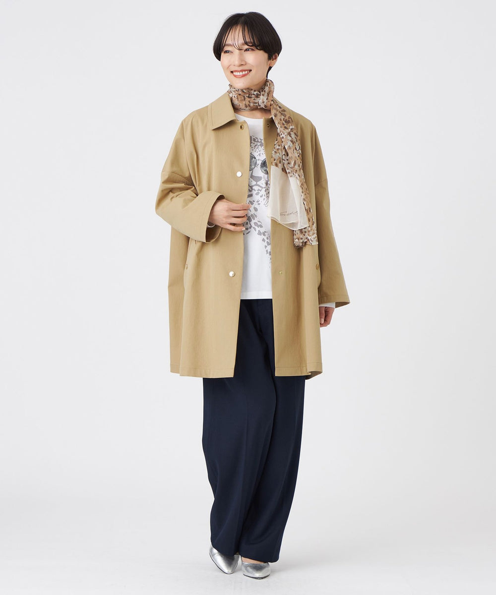 はっ水・ウォッシャブル】テックスブリッドステンカラーコート(コート