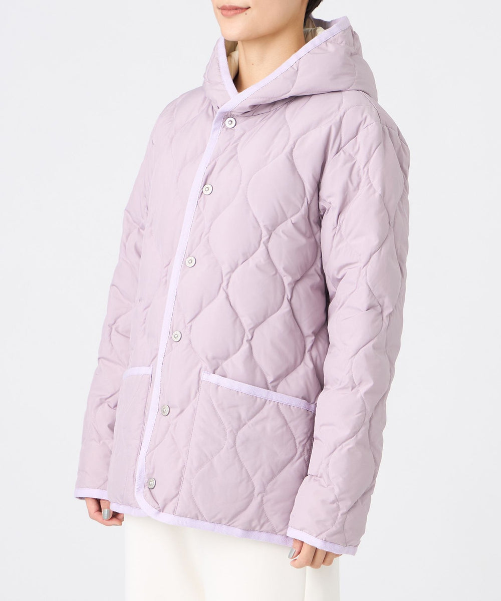 カタログ掲載】【ウォッシャブル】フーデッドキルティングダウン