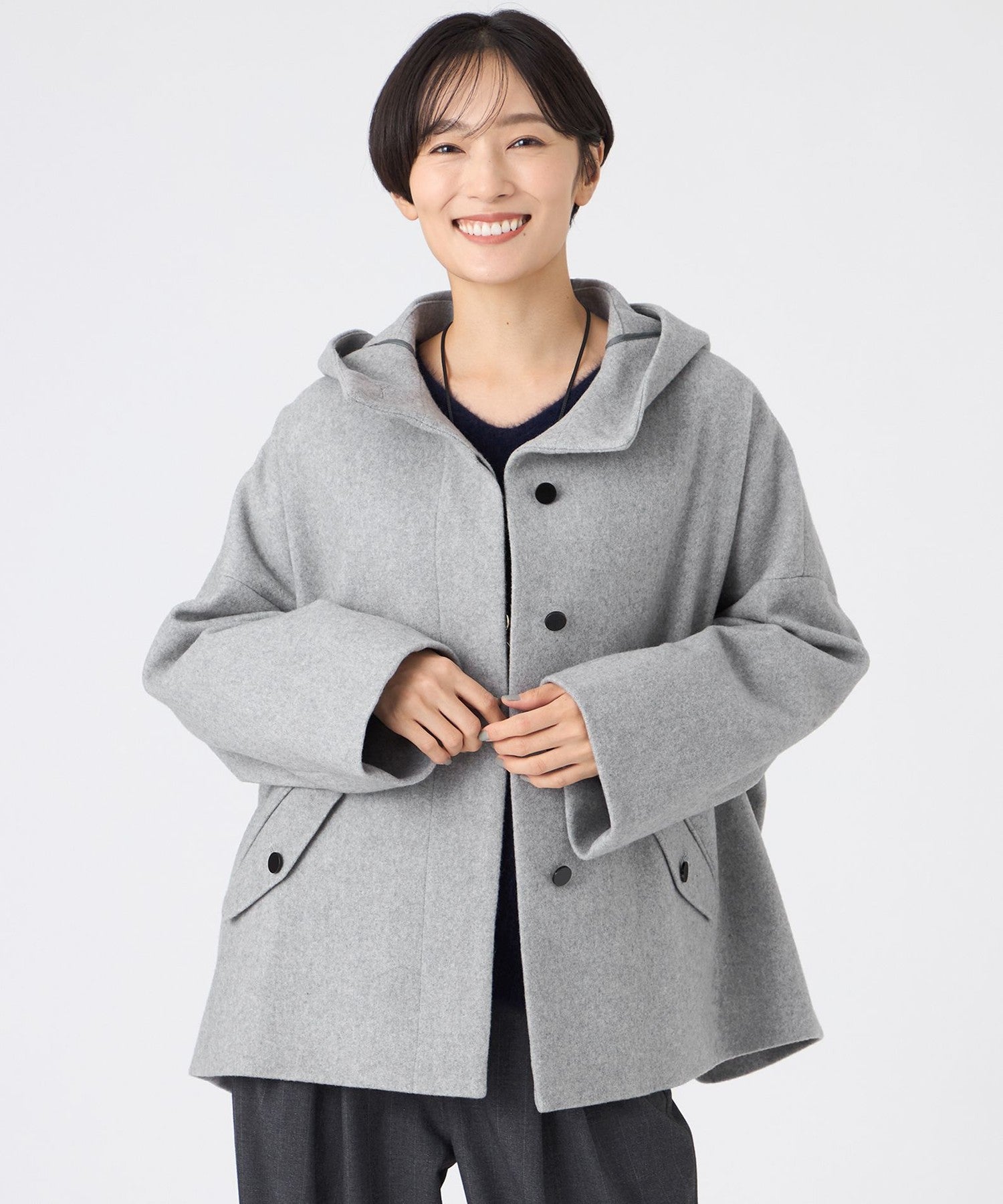 SANYO Style EDITION掲載】ウールスーパービーバーフーデッドコート