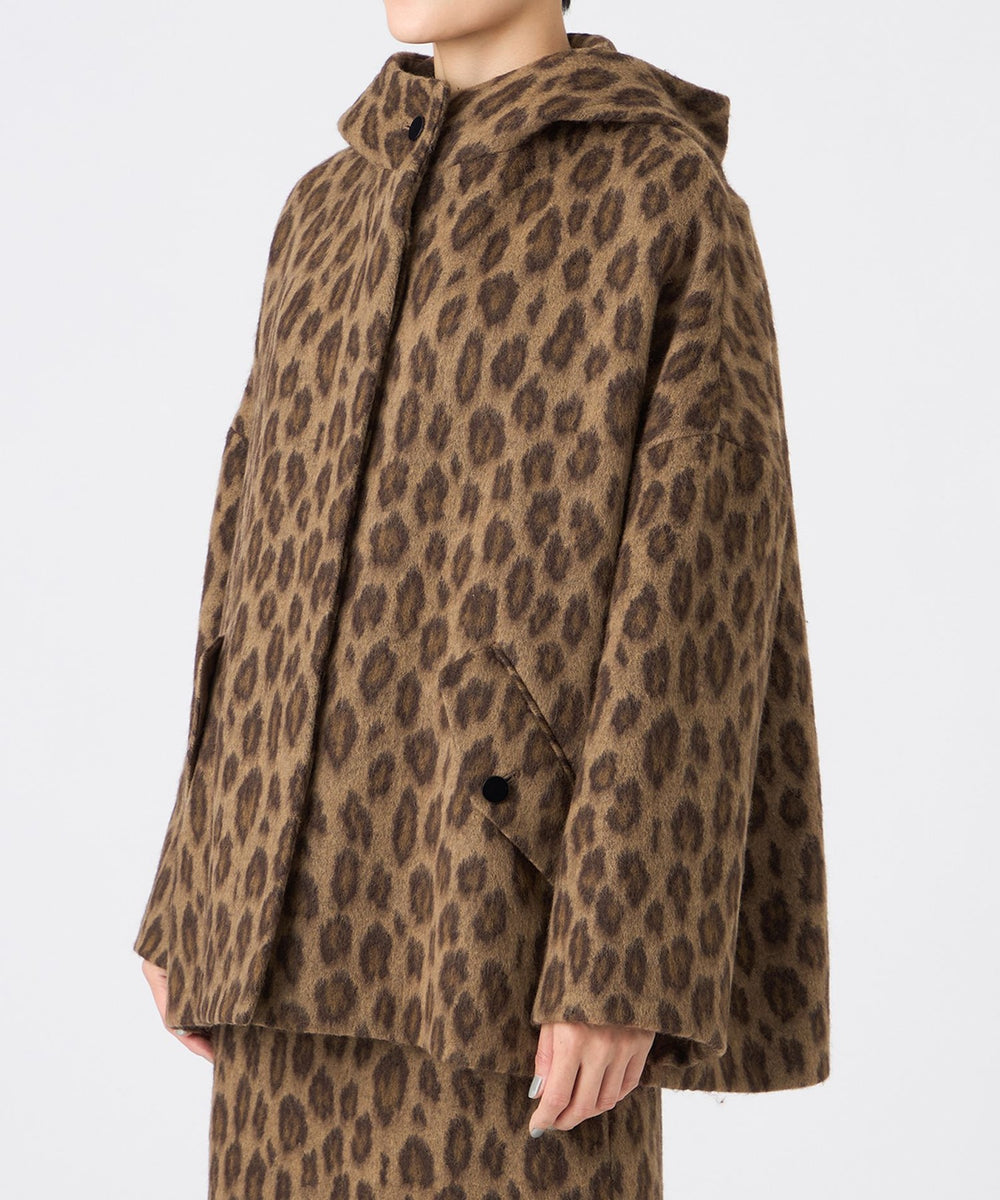 カタログ掲載】ウールパンサージャカードフーデッドコート