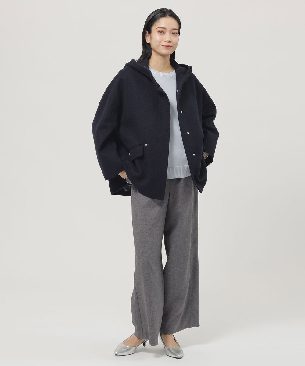 カタログ掲載品】ウールスーパービーバーフーデッドコート(コート