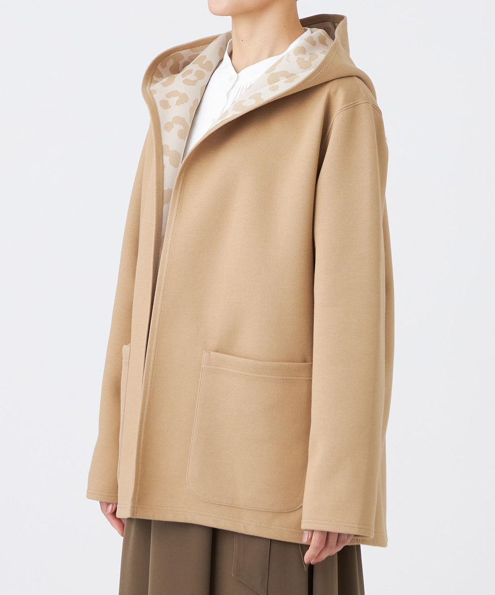 リバーシブル】【ウォッシャブル】レオパードダンボールフーデット