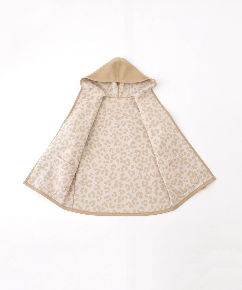 リバーシブル】【ウォッシャブル】レオパードダンボールフーデット