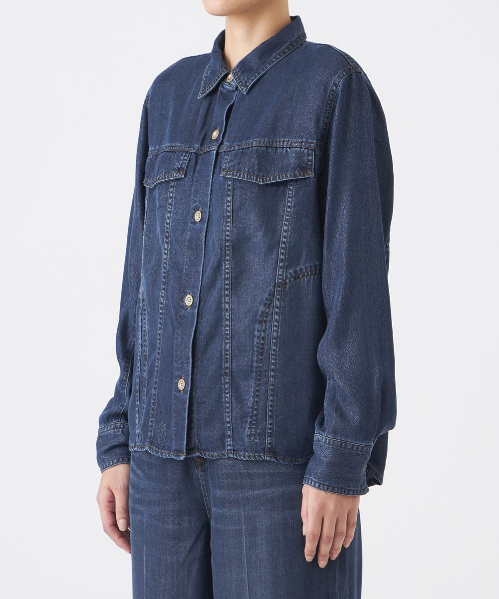 EVEX by 防しわ】【UV対策】【ウォッシャブル】テックスブリッドシャツ 新品 ジャケット◆42 KRIZIA ジャケット・アウター