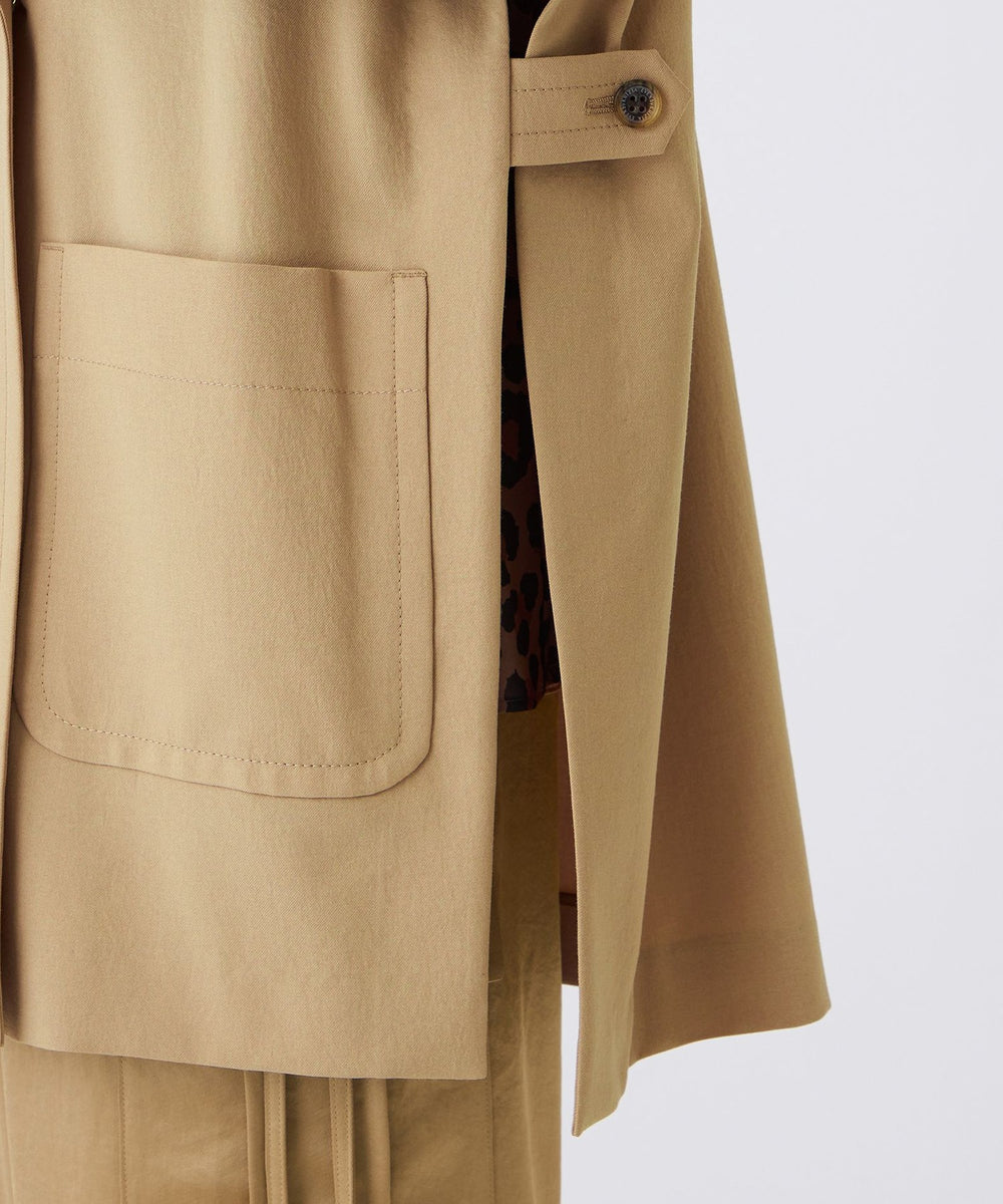 新品未使用未試着】OHGA リバーポンチョ ベージュ 新品未使用未試着