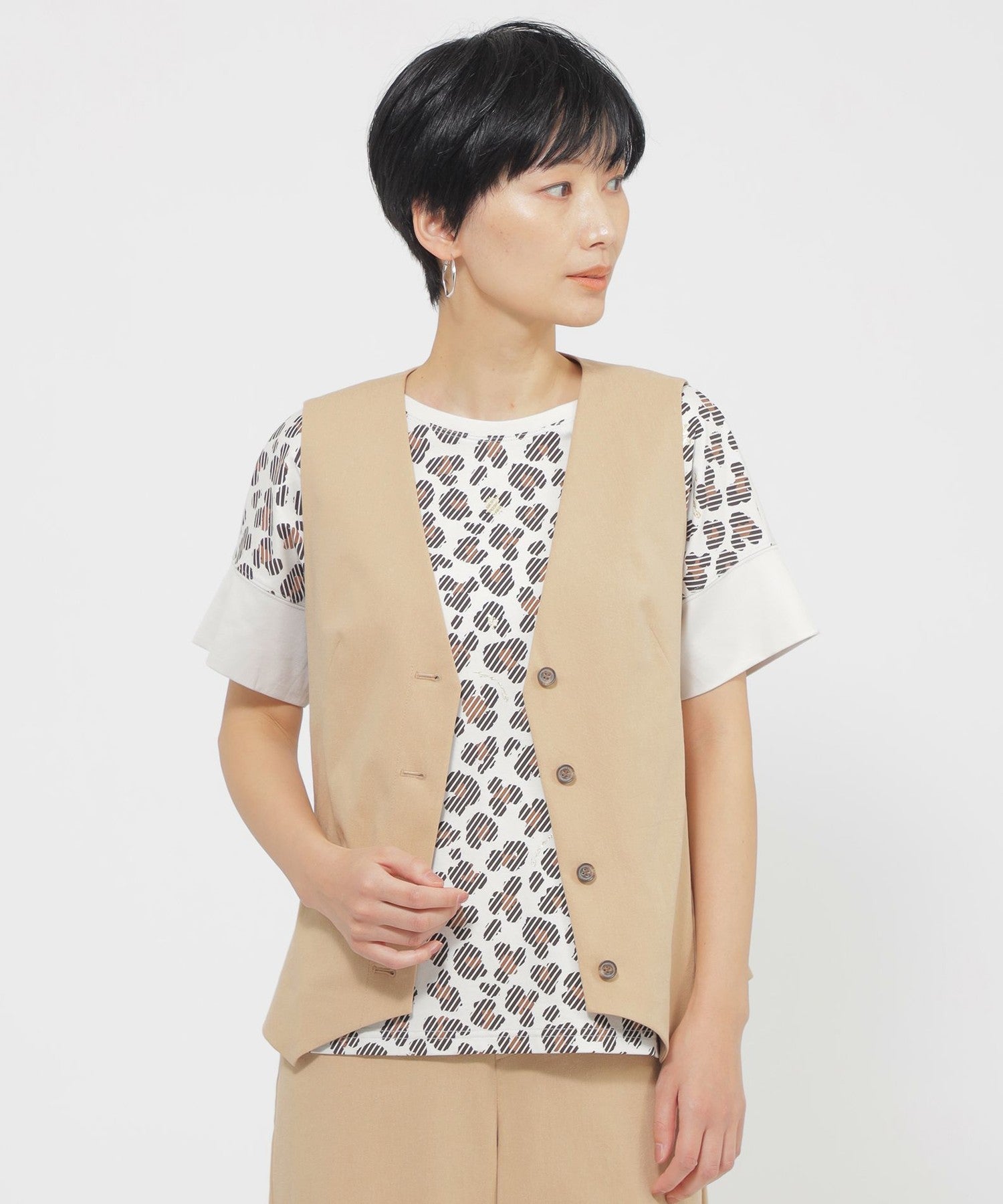 2213-U5G0254350__,50,モデル身長166cm 着用サイズ：40