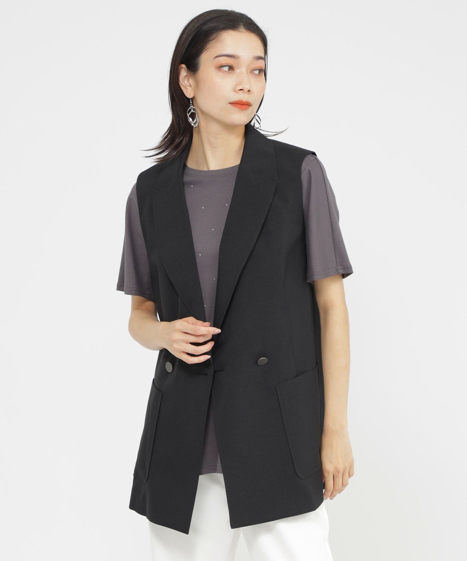 2213-U5G0450309__,09,モデル身長166cm 着用サイズ：40