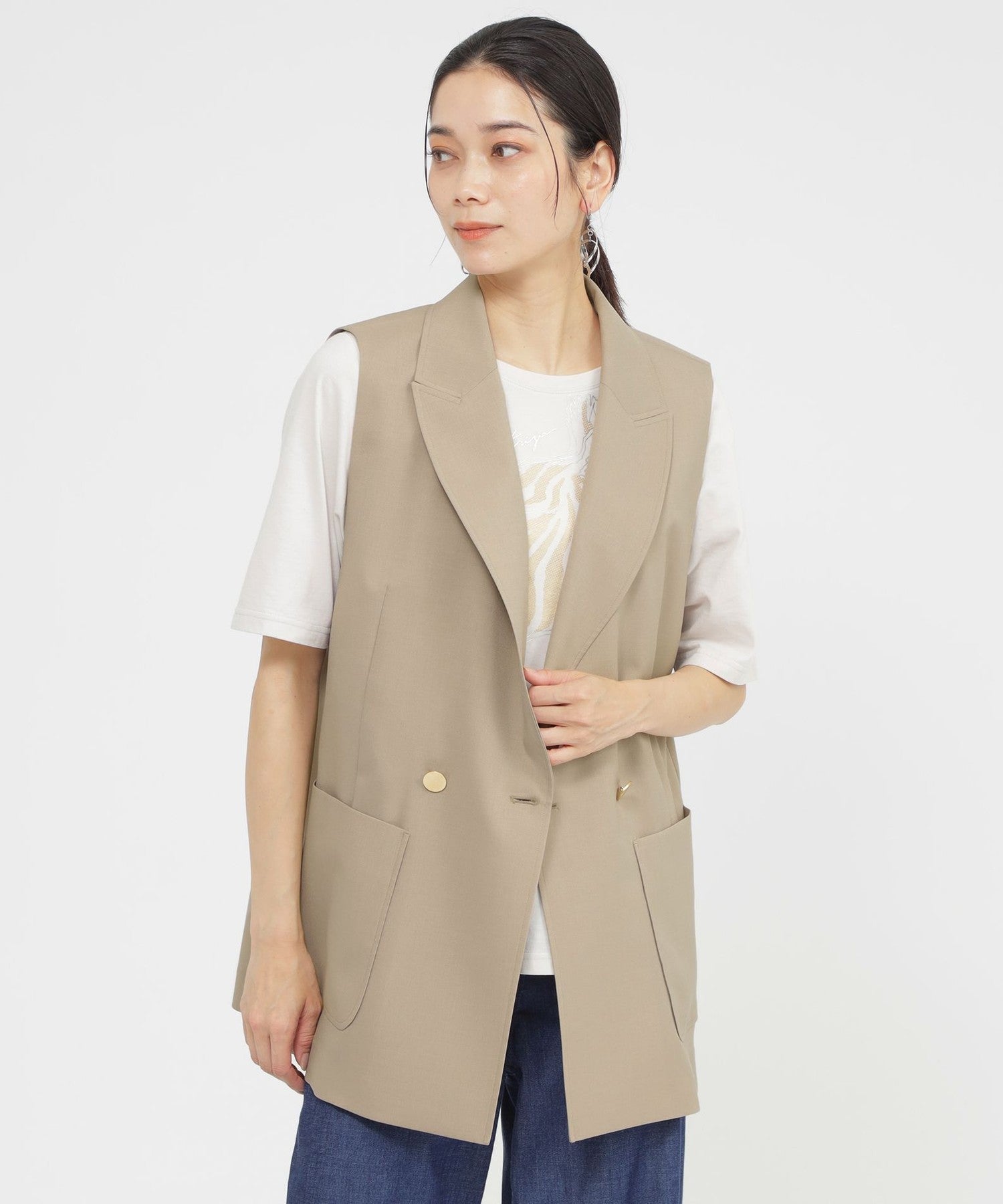 2213-U5G0450340__,40,モデル身長166cm 着用サイズ：40