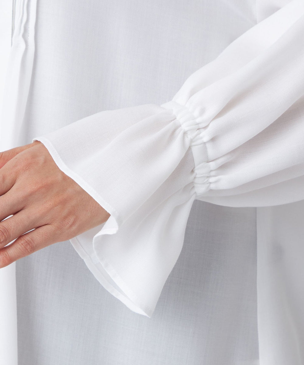 マシンウォッシャブル】スパンローンボウタイブラウス(トップス)｜EVEX