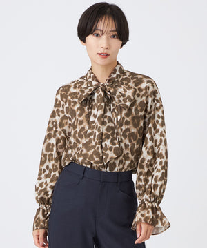 カタログ掲載品】【マシンウォッシャブル】パンサープリントボウタイ