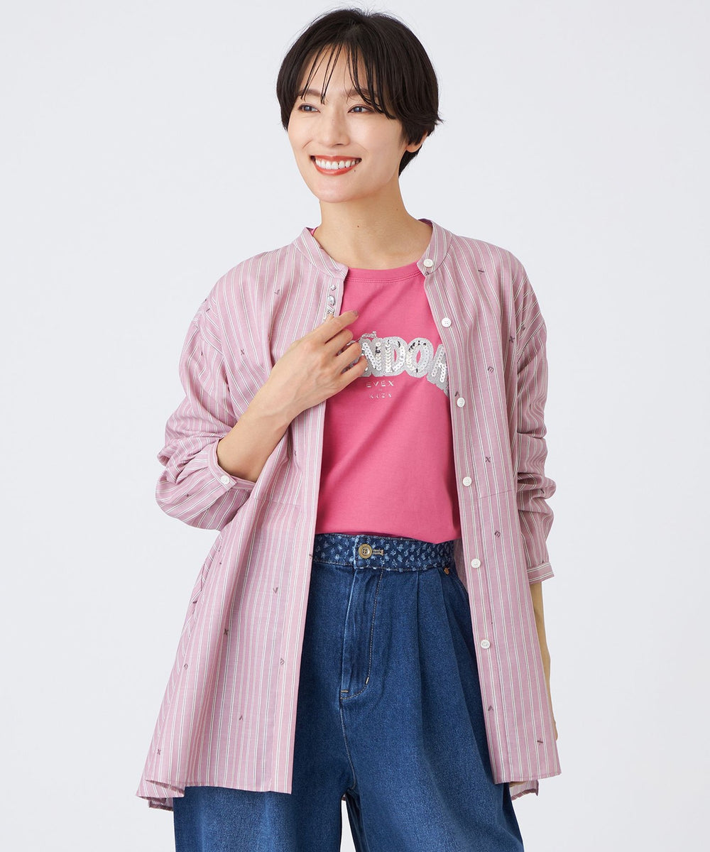 カタログ掲載品】【ウォッシャブル】ストライプジャカードビジュー