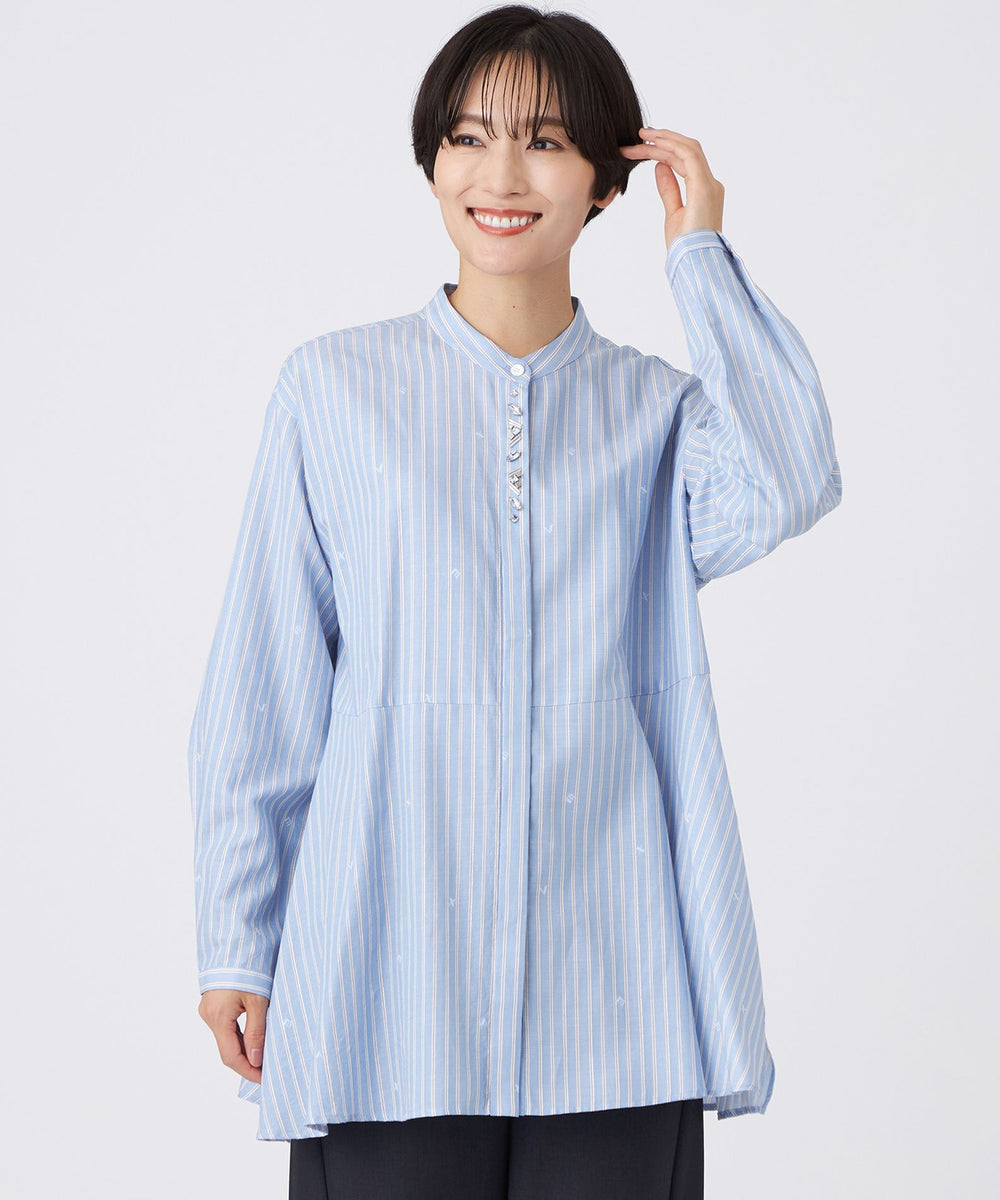 カタログ掲載品】【ウォッシャブル】ストライプジャカードビジュー