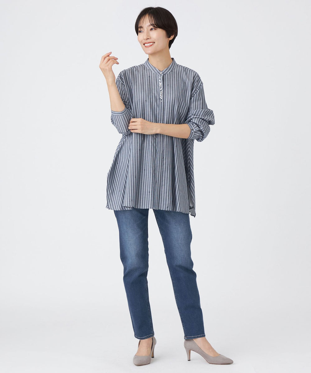 カタログ掲載品】【ウォッシャブル】ストライプジャカード