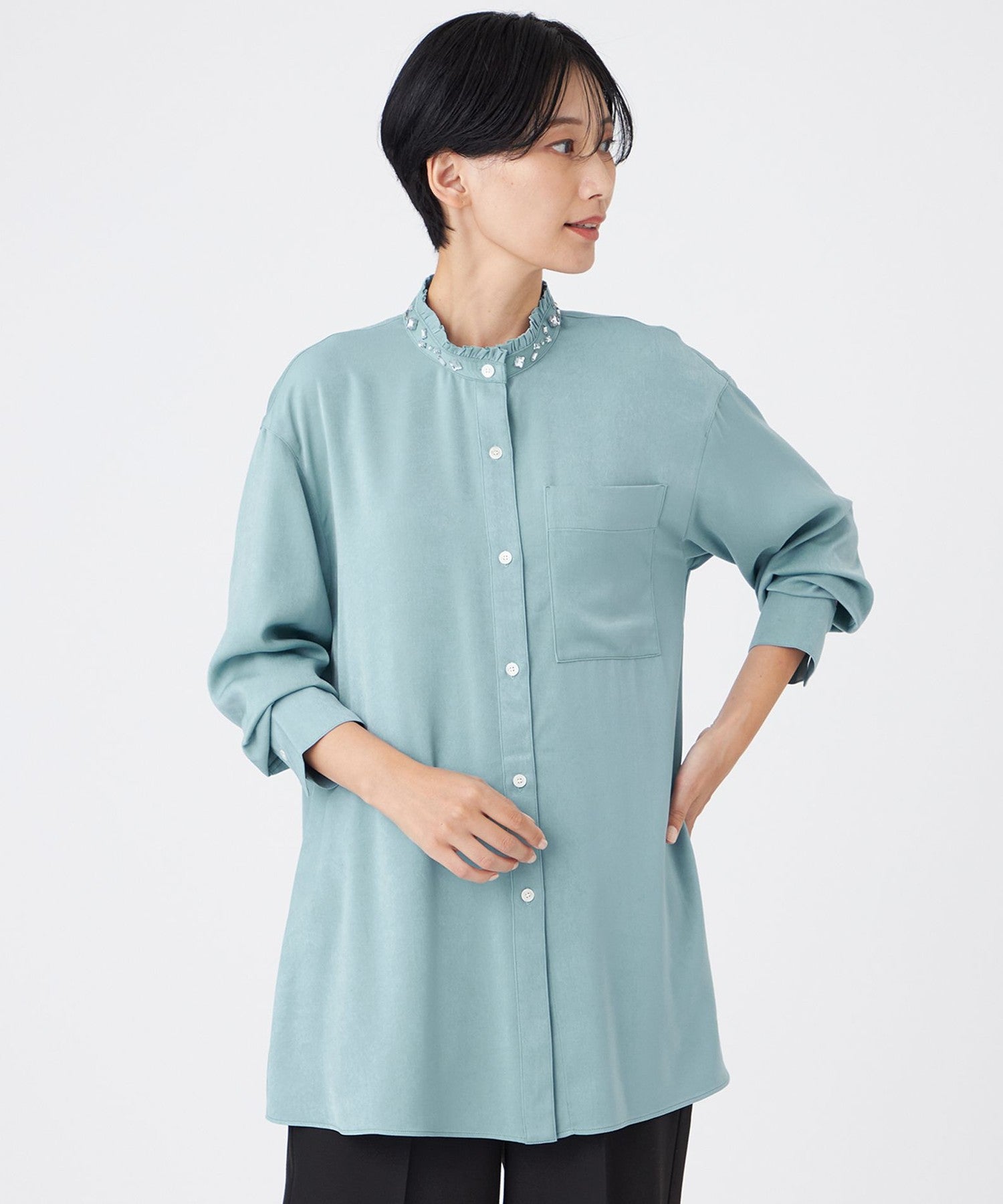 2213-U5M0865022__,22,モデル身長166cm 着用サイズ：40