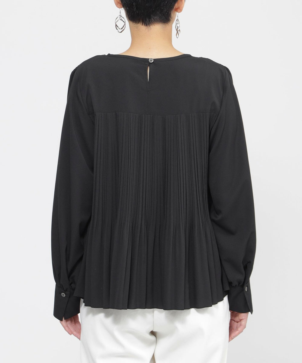 ウォッシャブル】デシンプリーツプルオーバーブラウス(トップス)｜EVEX