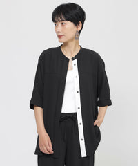 夏でもさらっと】【吸水速乾】【ウォシャブル】バックサテンジョー