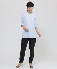 夏でもさらっと】【吸水速乾】【ウォシャブル】バックサテンジョー