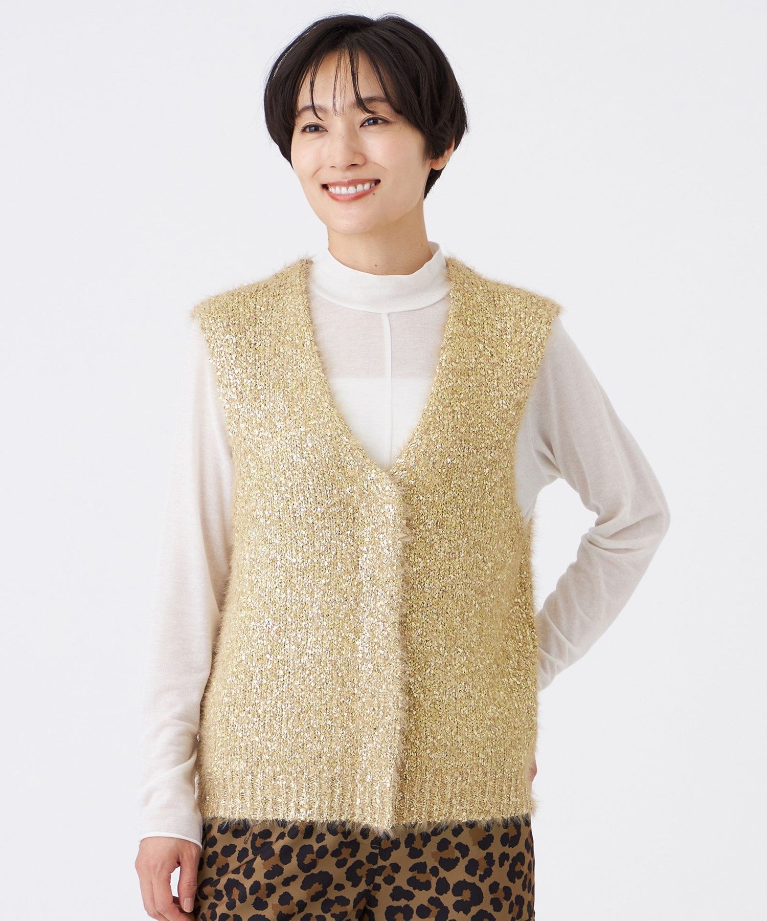 2213-U5N0160694__,94,モデル身長163cm 着用サイズ：40