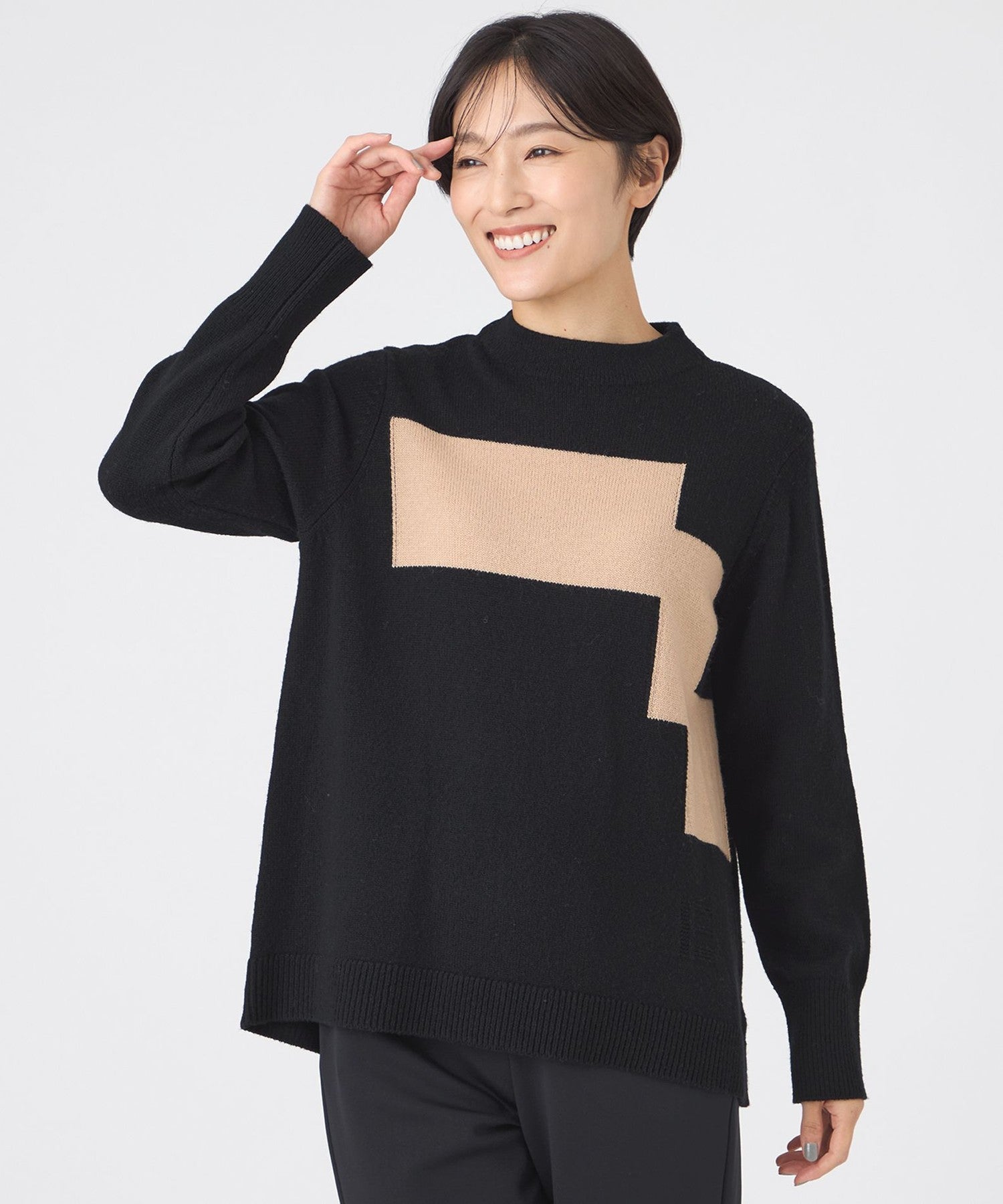 2213-U5N0667209__,09,モデル身長163cm 着用サイズ：40