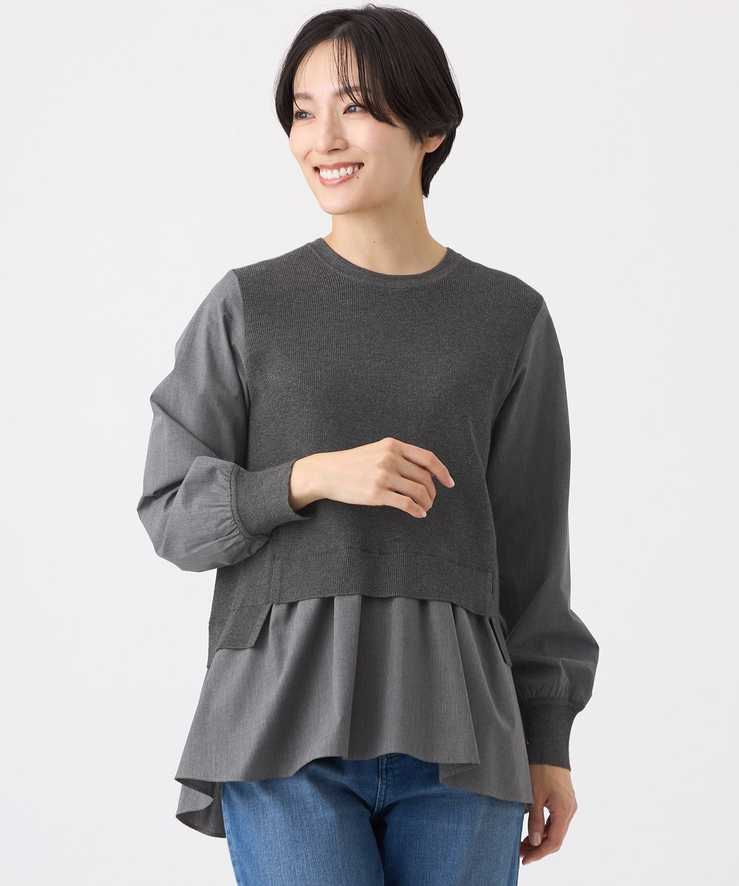 2213-U5N1060108__,08,モデル身長163cm 着用サイズ：40