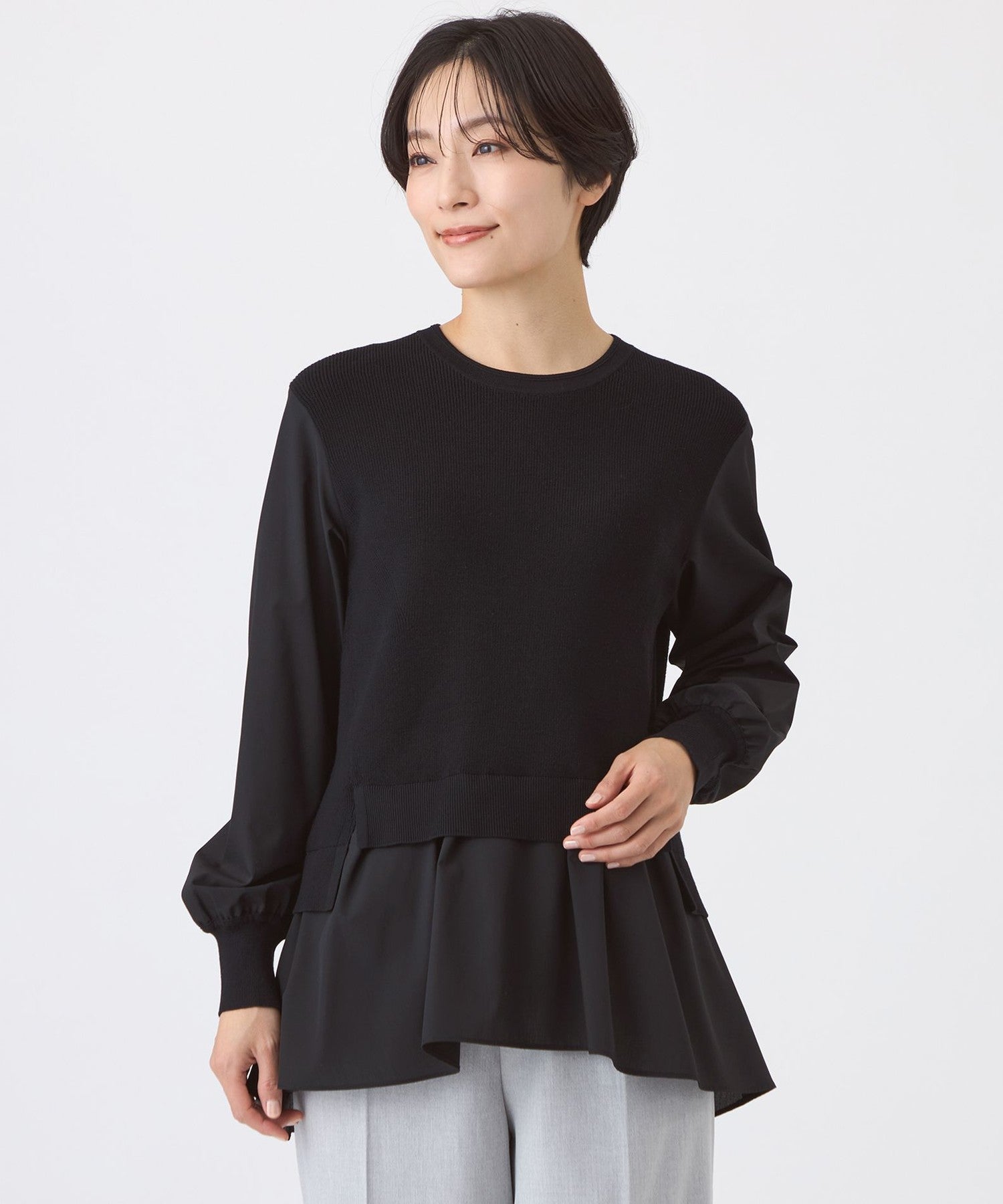 2213-U5N1060109__,09,モデル身長163cm 着用サイズ：40