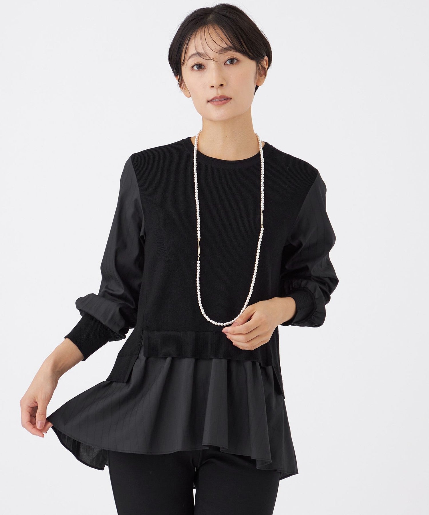 2213-U5N1064309__,09,モデル身長163cm 着用サイズ：40