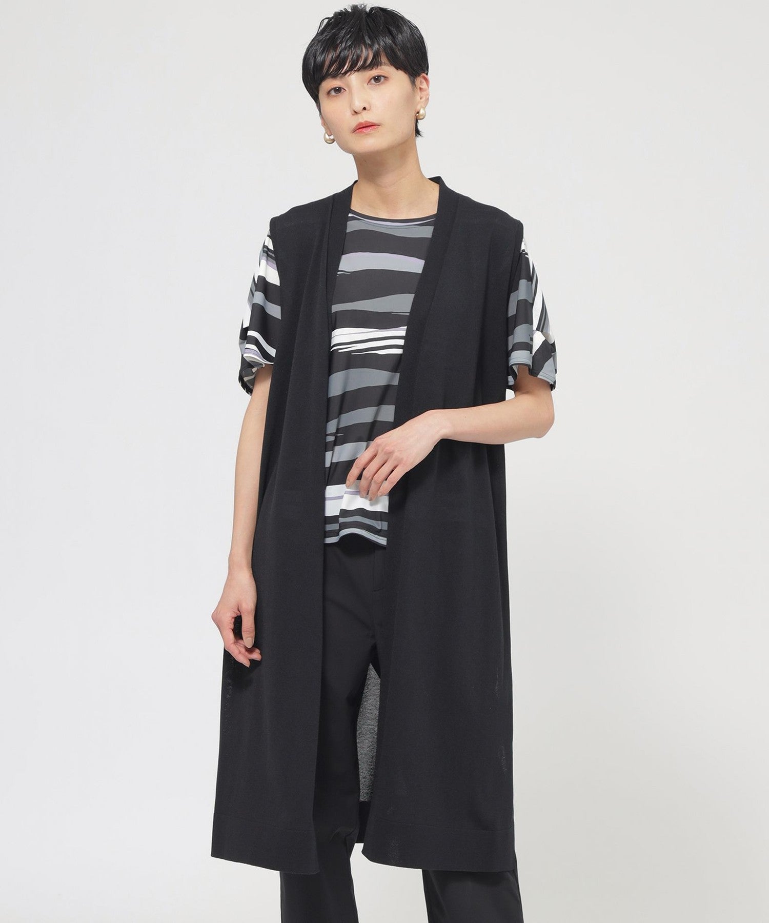 2213-U5N1155509__,09,モデル身長165cm 着用サイズ：40