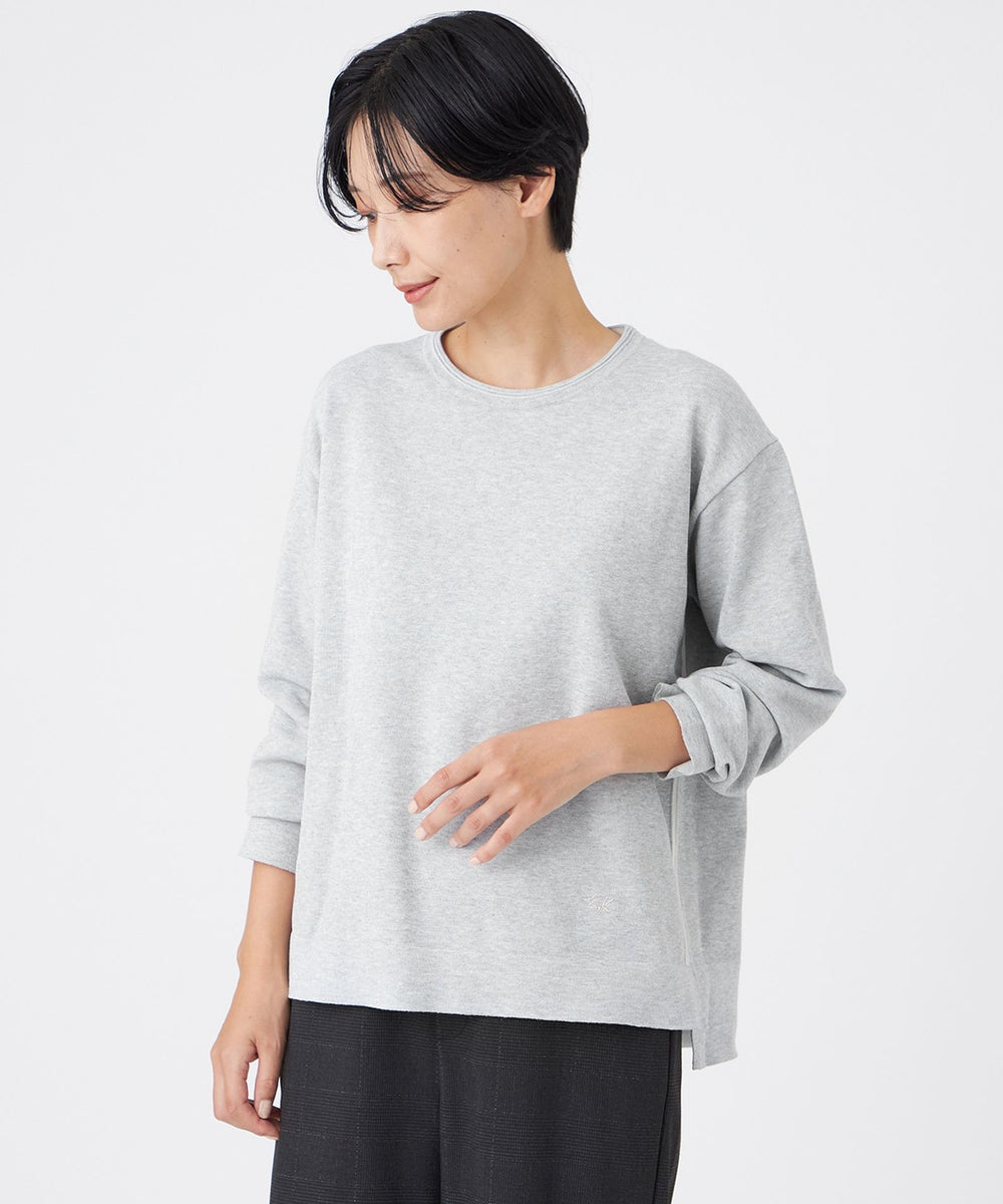 ピッピ マシンウォッシャブル】コットンブリッドニットプルオーバー(トップス