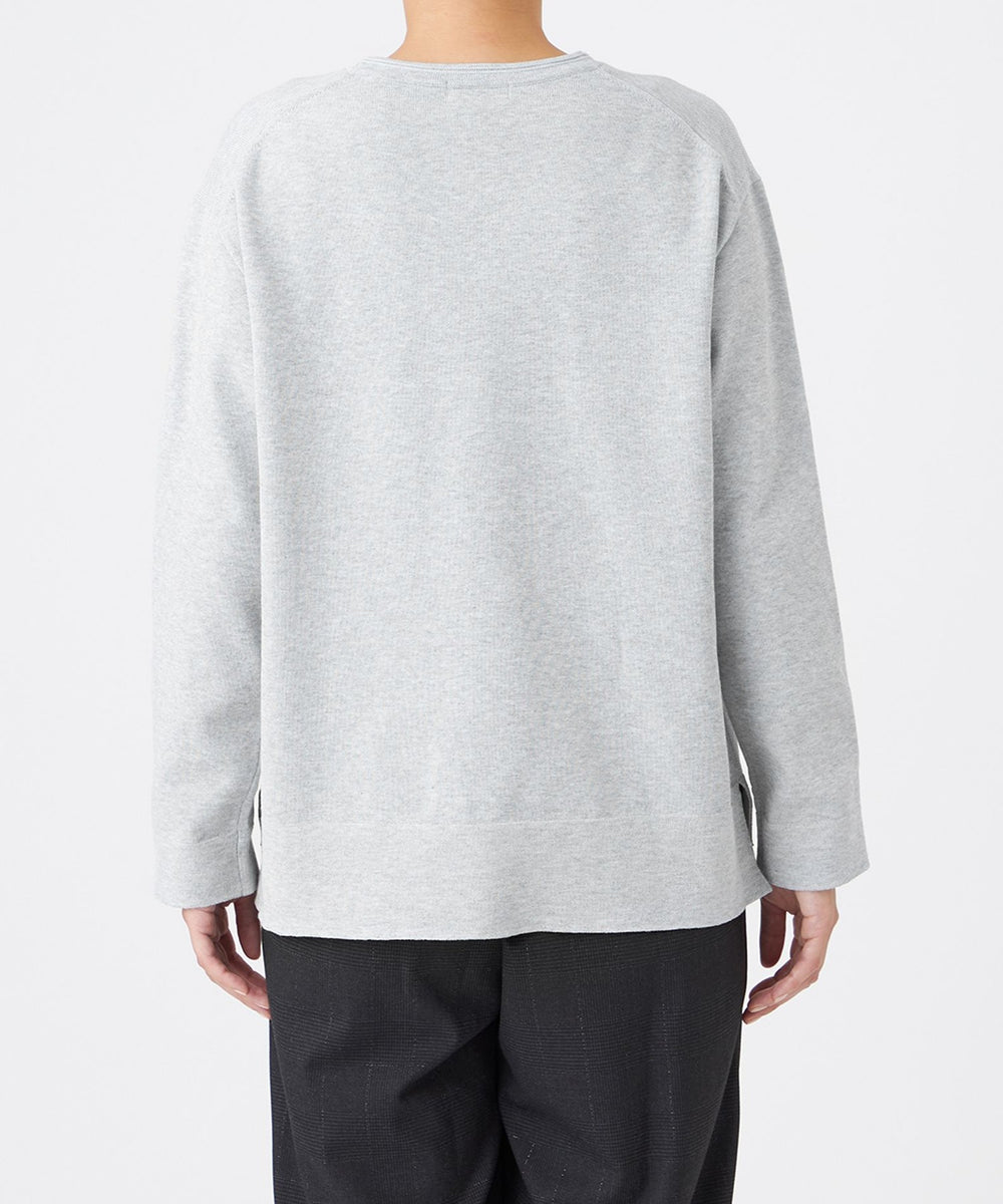 マシンウォッシャブル】コットンブリッドニットプルオーバー(トップス