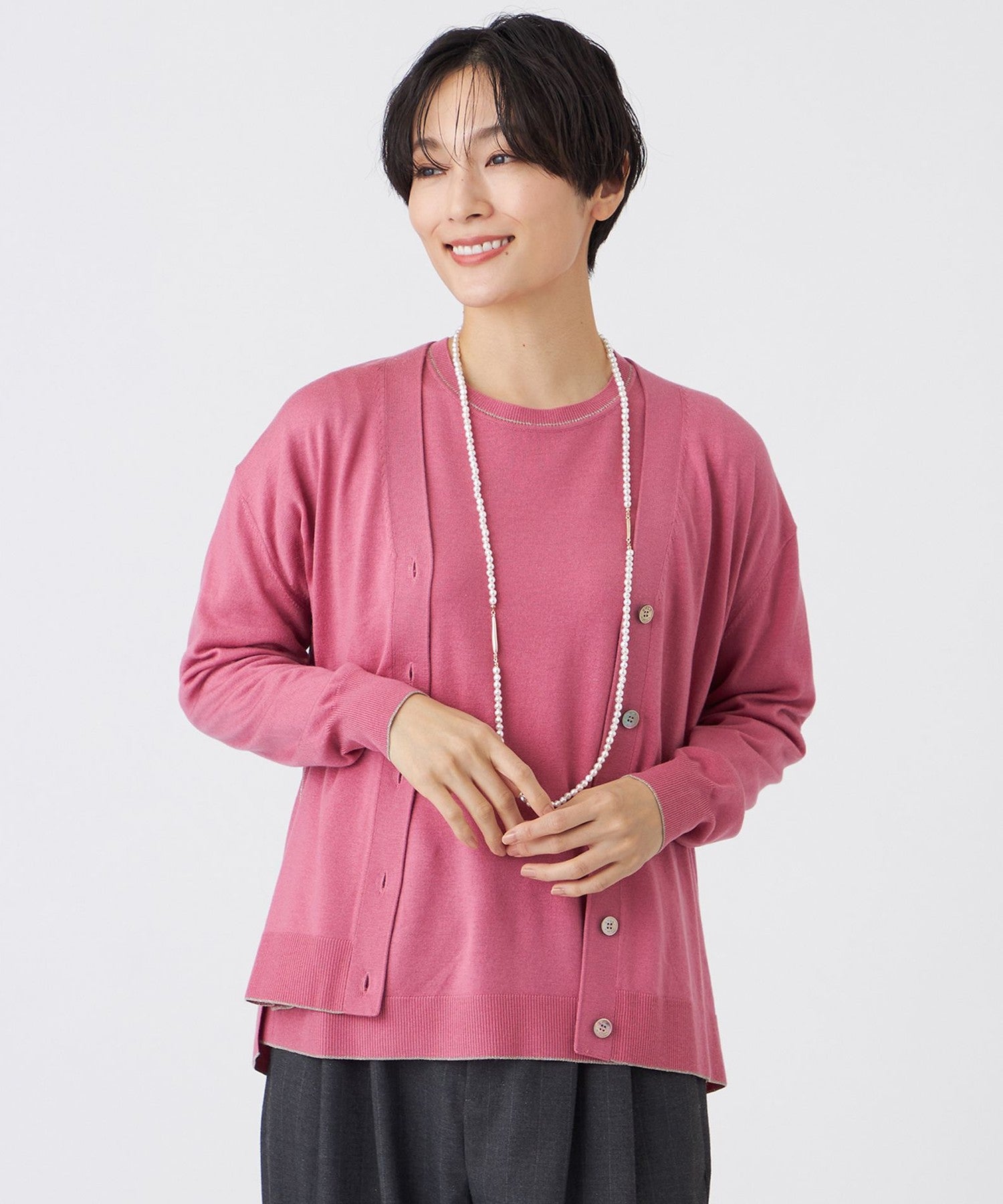 2213-U5N2369414__,14,モデル身長163cm 着用サイズ：40