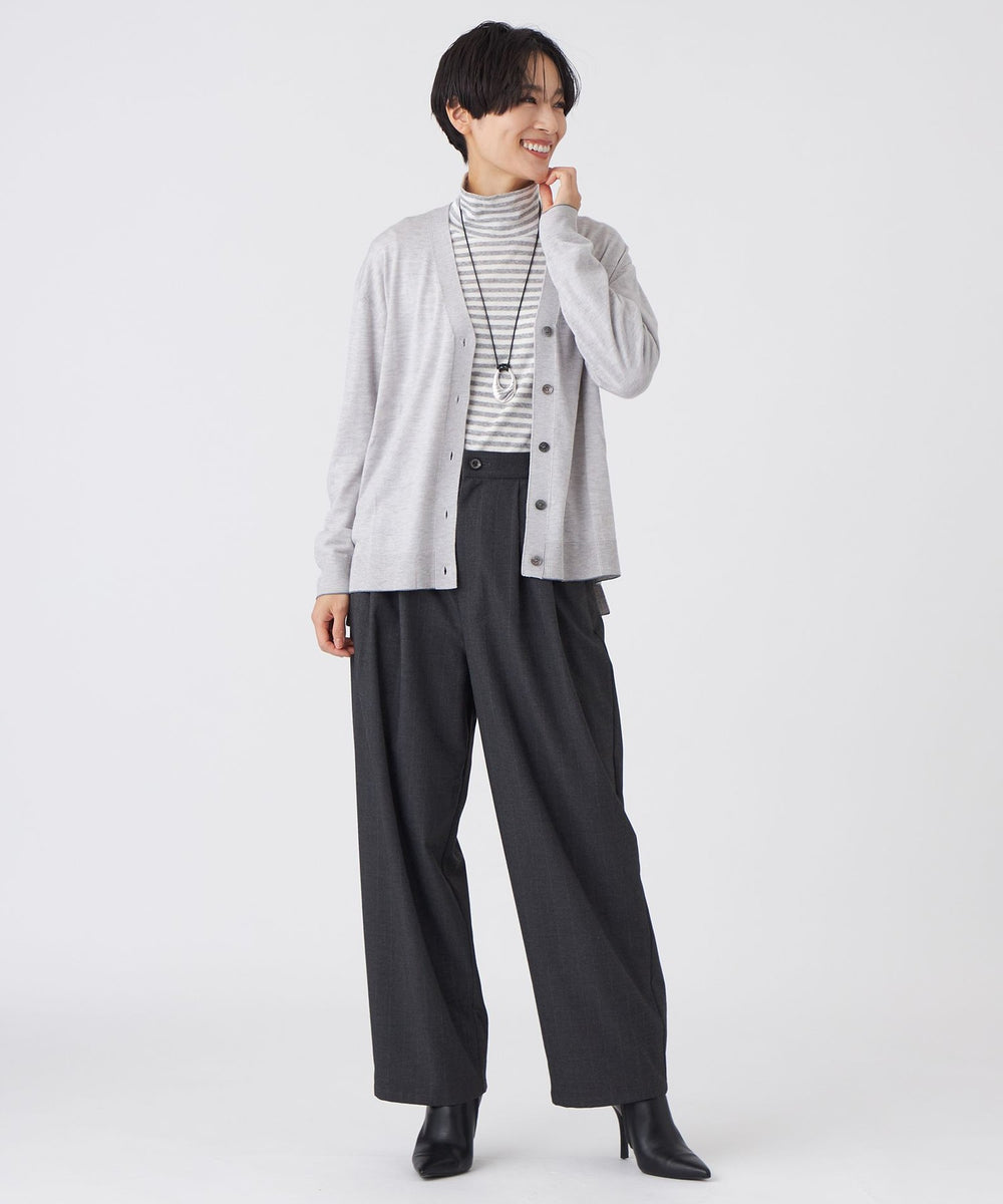 ワイズY's カーディガン Y-3 (ワイスリー) グラフィックプリント ジッパーポケット付き ニット