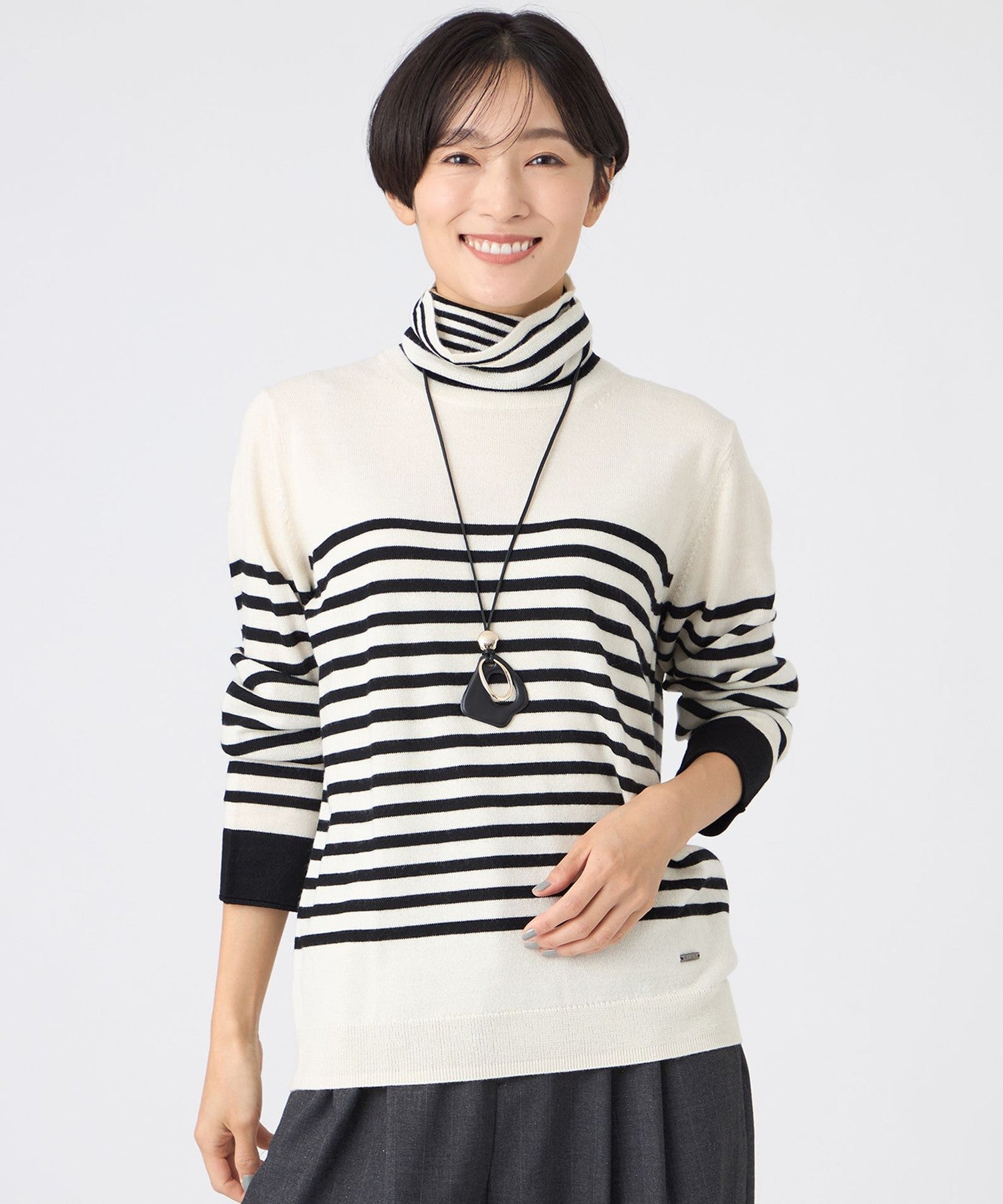 2213-U5N5266302__,02,モデル身長163cm 着用サイズ：40