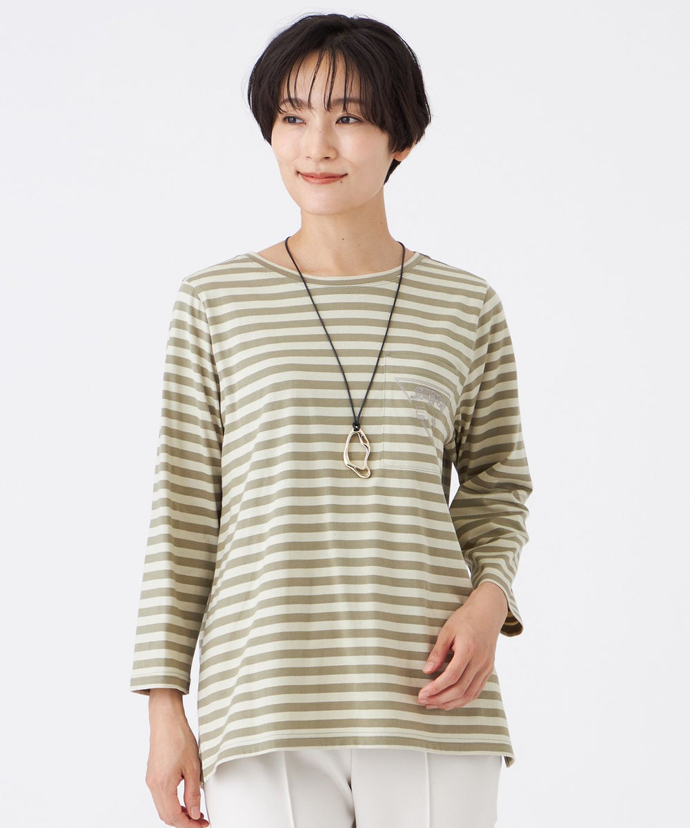 極美品　ch!iii ボーダーカットソー 極美品 ch!iii ボーダーカットソー