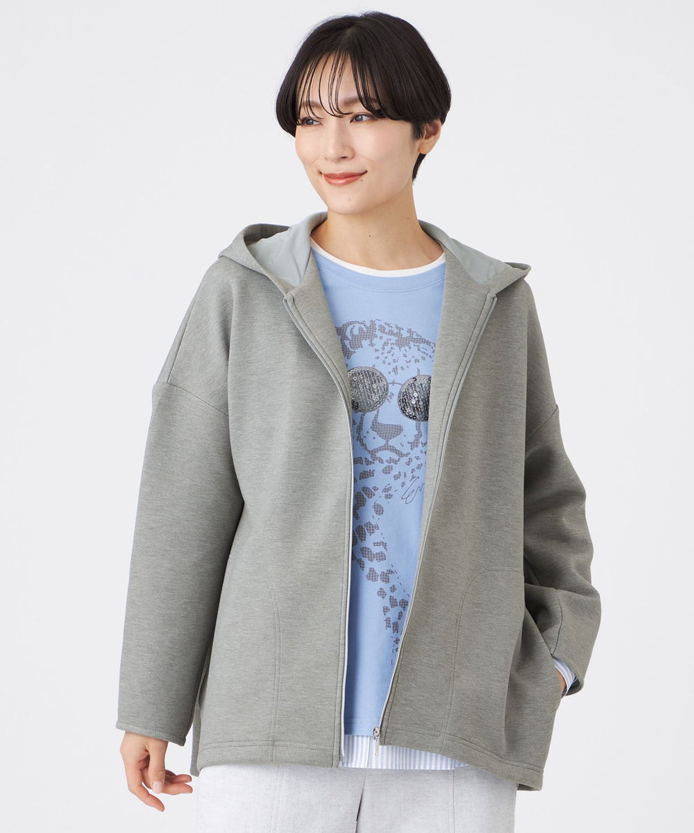 マシンウォッシャブル】ダンボールニットパーカー(トップス)｜EVEX by