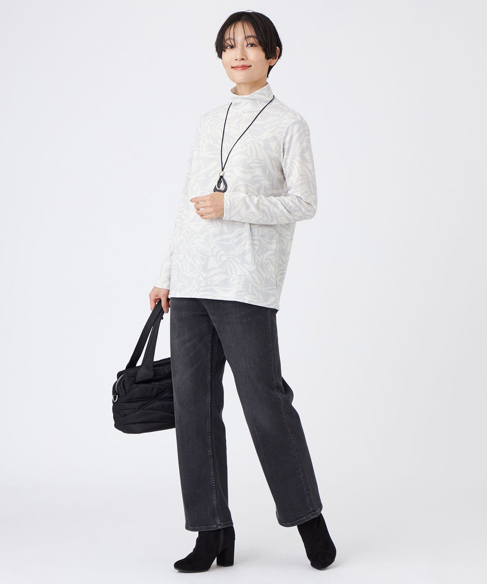 その他 T.H ウォッシャブル】タイガープリントハイネックカットソー(トップス