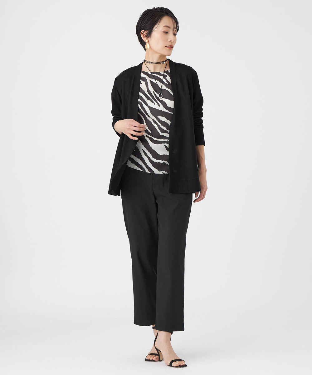 ESTHE トップス CREPE de CHINE ZIPPER SLIM FIT JACKET(FREE SIZE Black): Ground Y