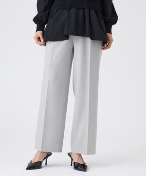 美シルエット・ウォッシャブル】ストレッチツイルタックパンツ(パンツ