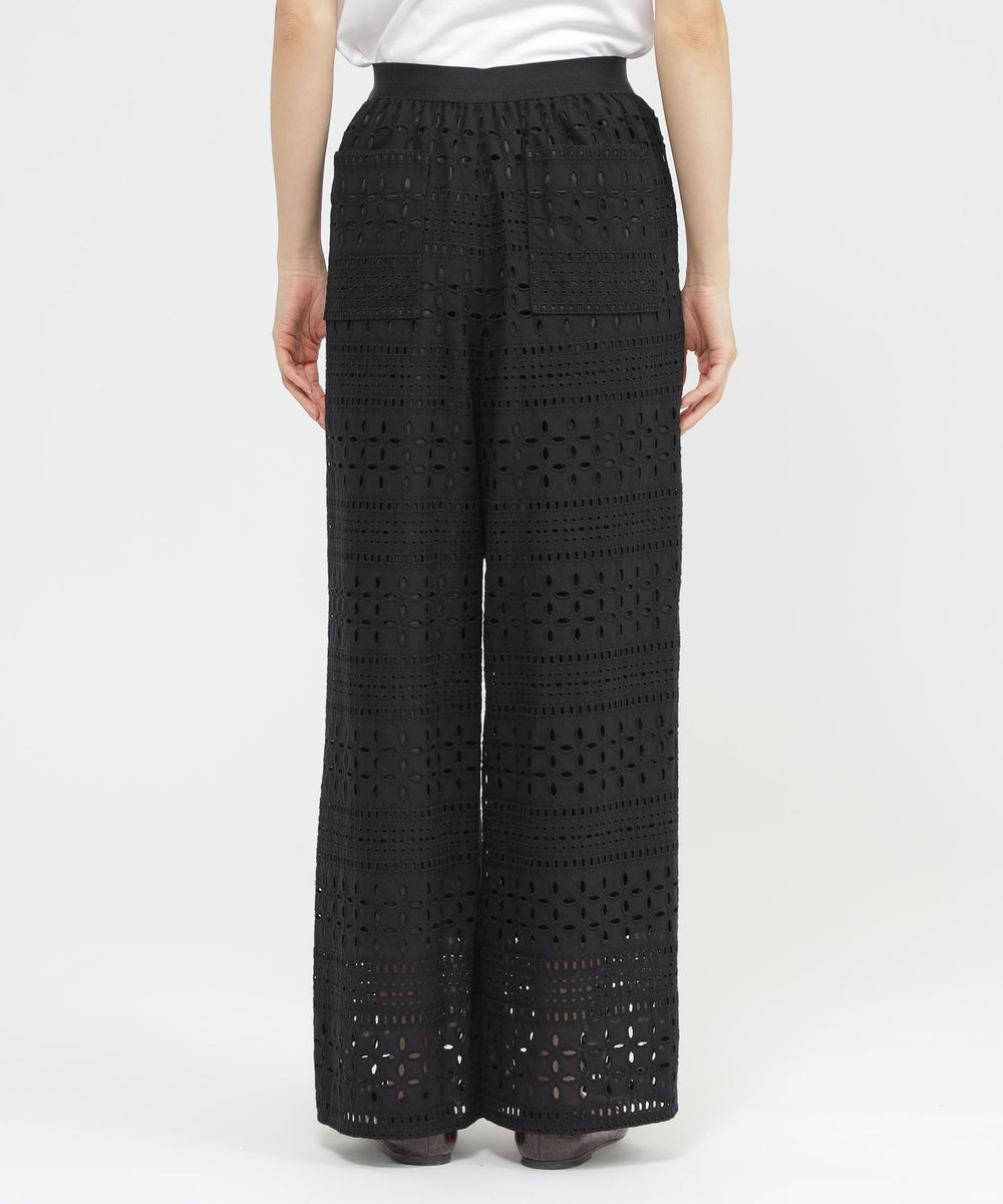 カタログ掲載品】【ウォッシャブル】タイルエンブロイダリーパンツ