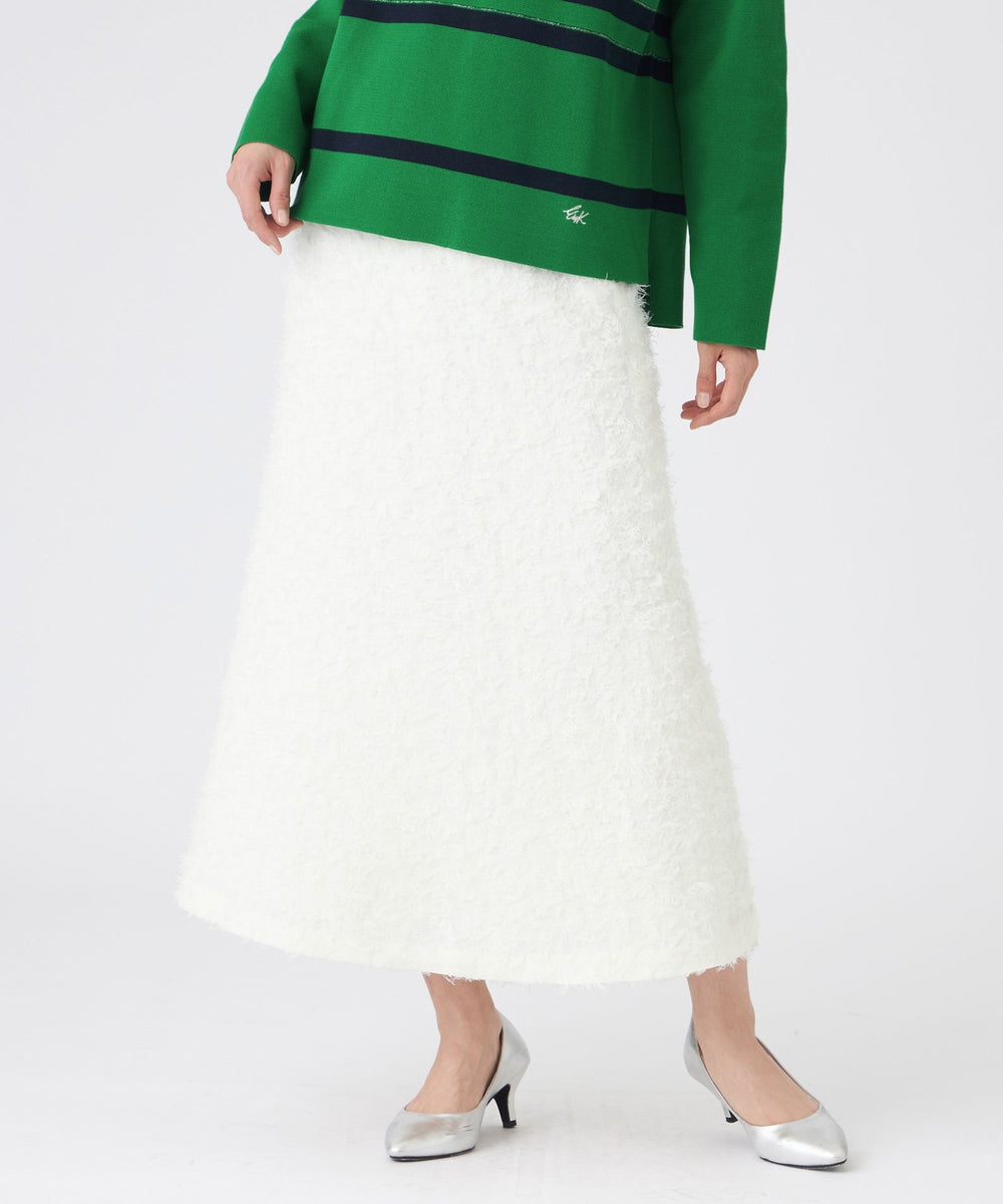 マシンウォッシャブル】シャギーパンサージャカードスカート(スカート