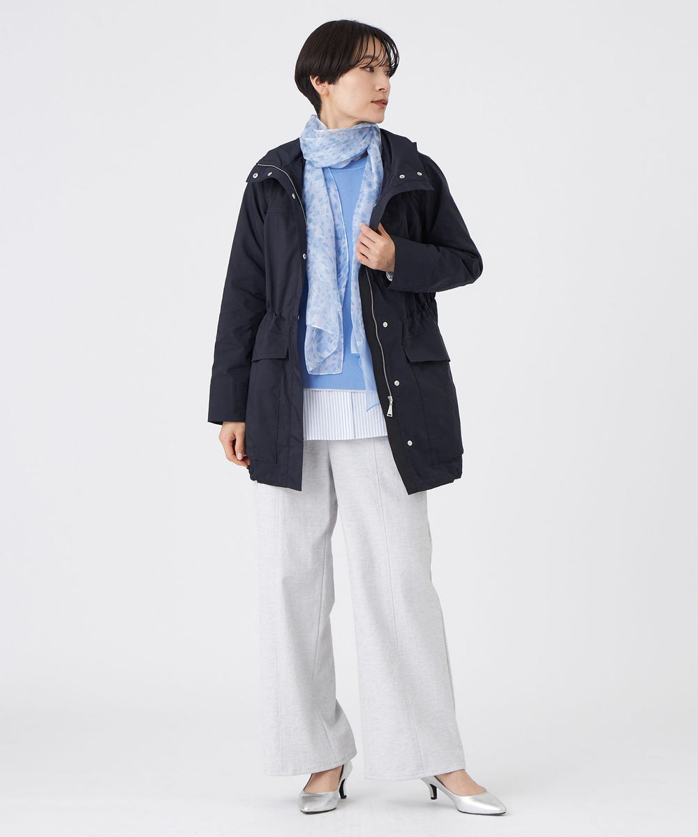L】【花粉対策・はっ水・ウォッシャブル】ポランタフタミドルコート