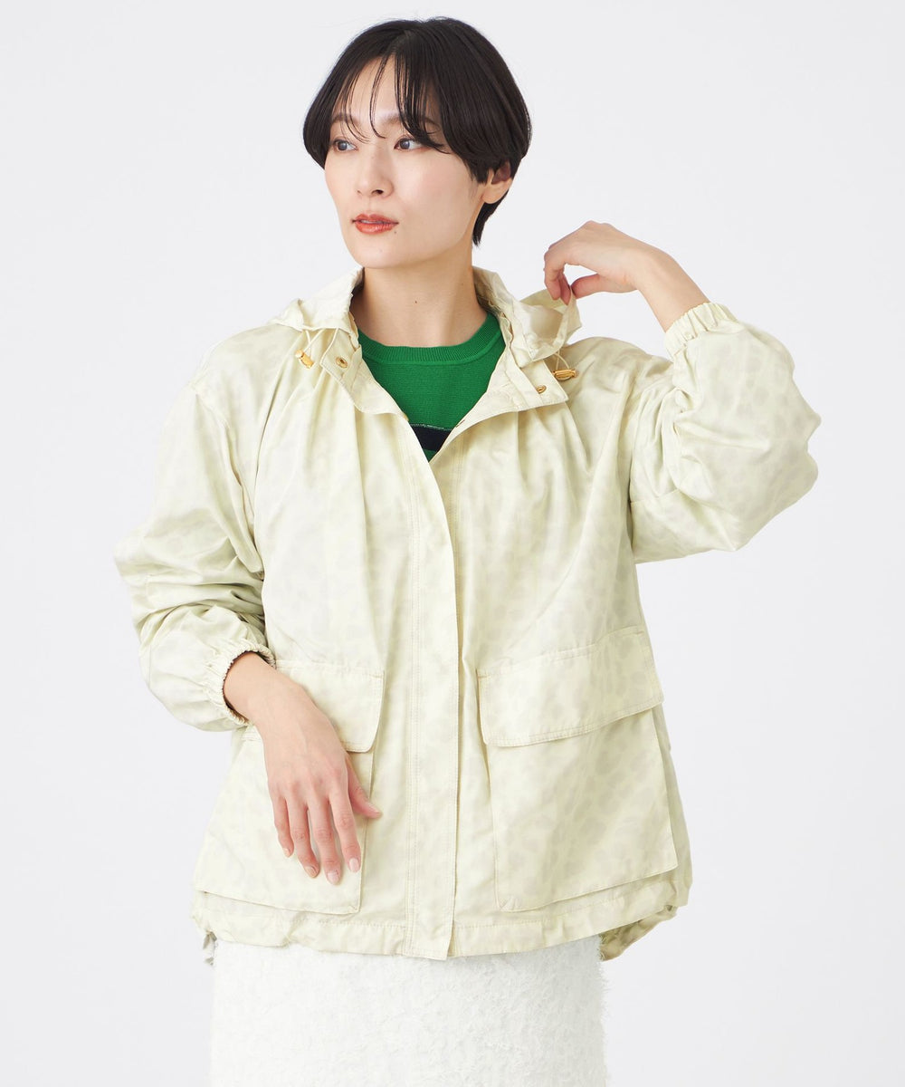 L】【花粉対策・ウォッシャブル】プリントポランタフタギャザー