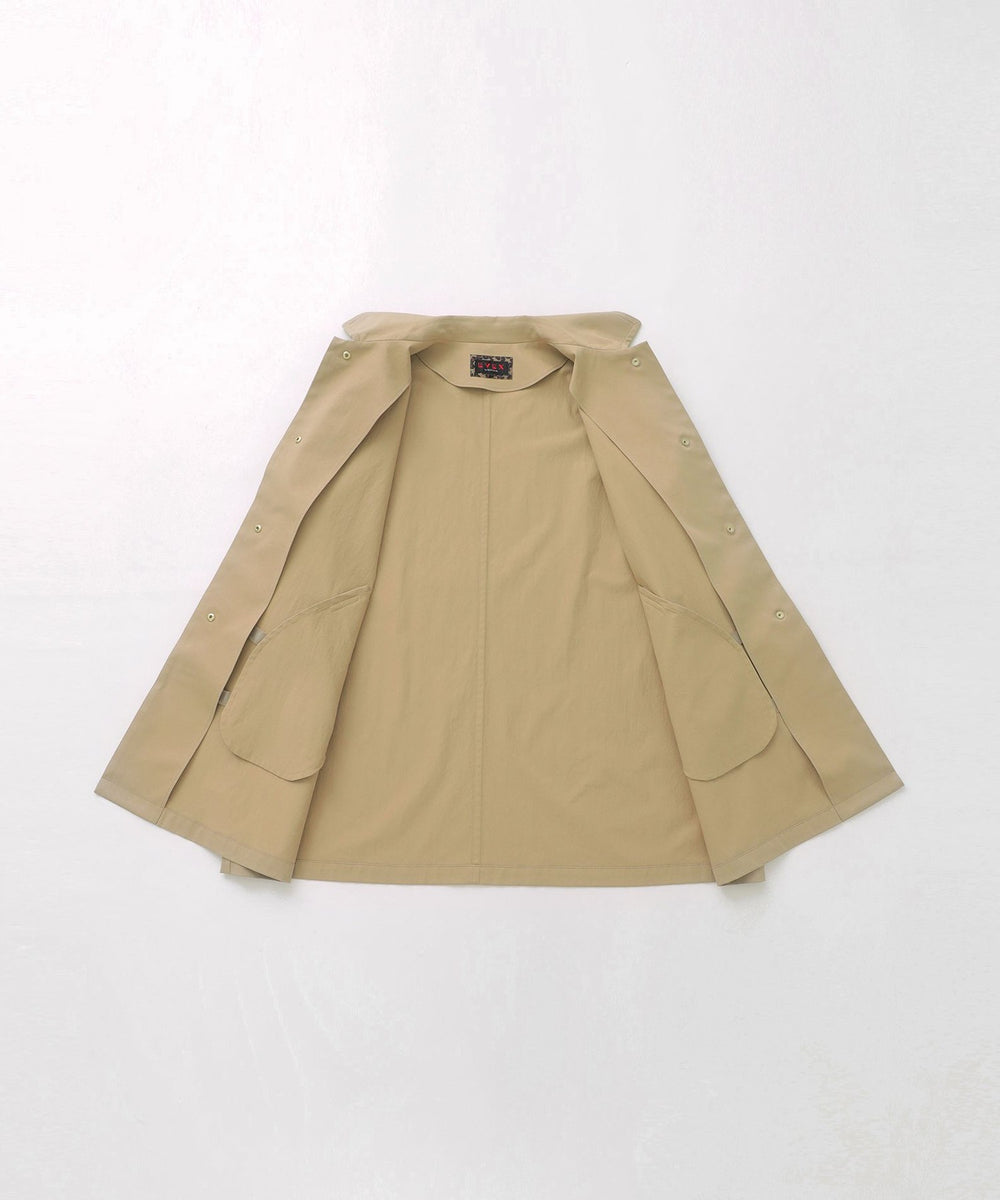 L】【はっ水・ウォッシャブル】テックスブリッドステンカラーコート