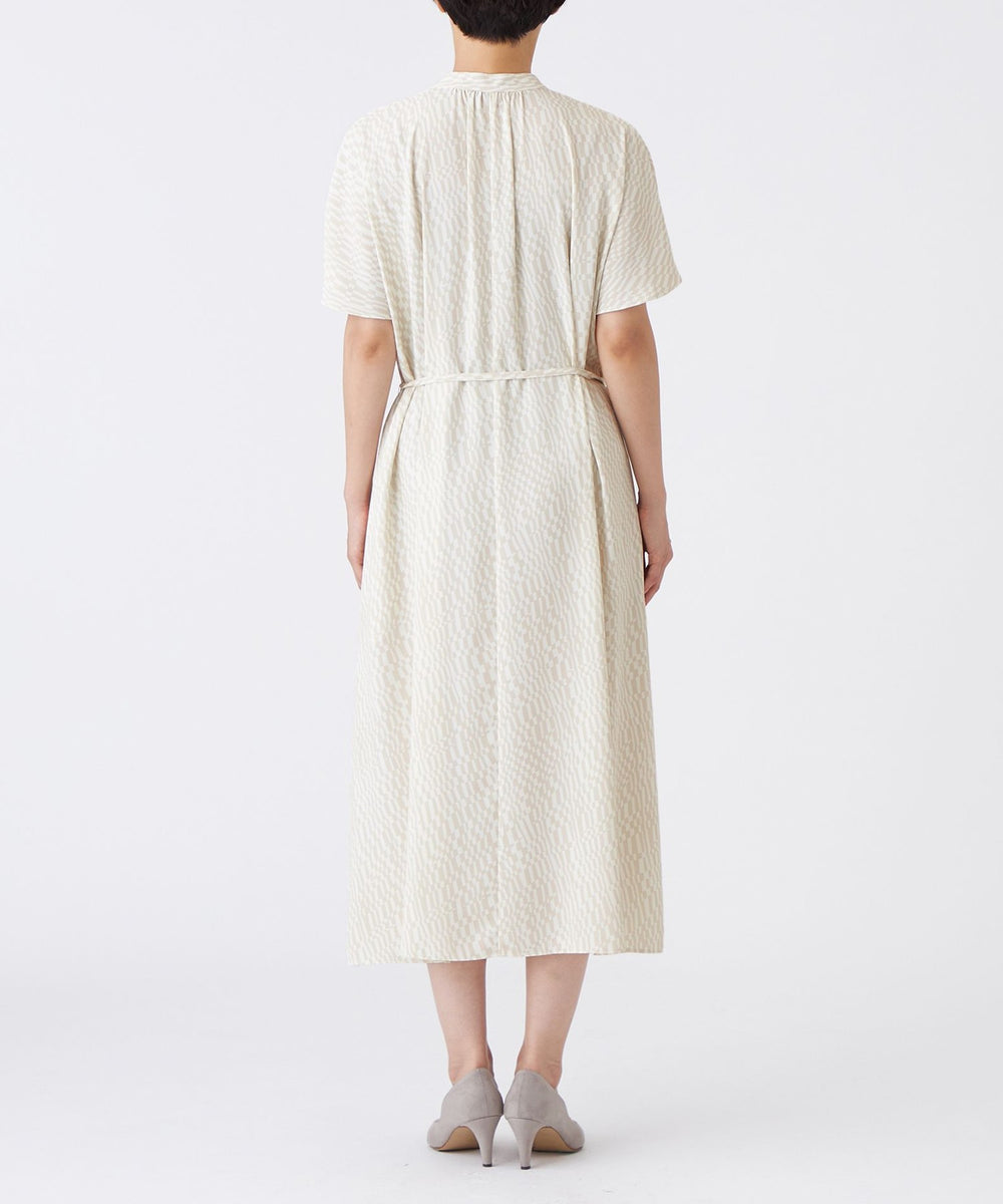 ◆美品◆4.2万◆フラボア◆ジオメトリーワンピース◆マキシ◆ゆったり◆ペチコート L】【吸水速乾】【マシンウォッシャブル】ジオメトリックゼブラ