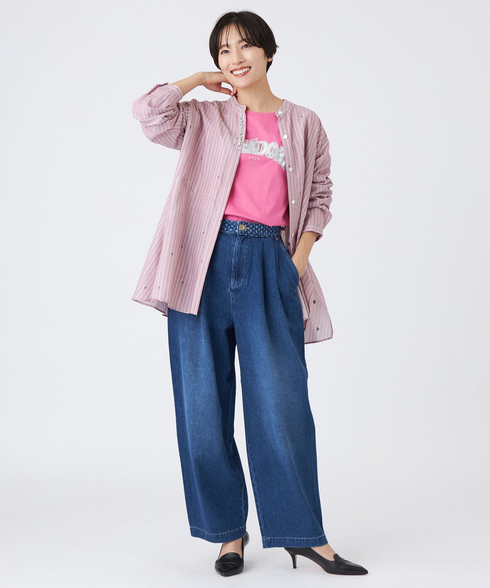 L】【カタログ掲載品】【ウォッシャブル】ストライプジャカード