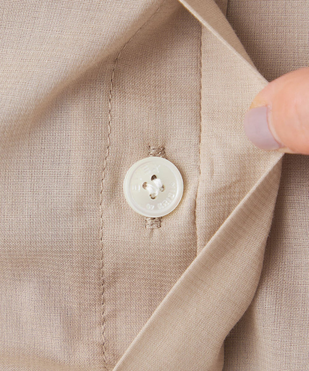 惰*眠様 LGB シワ加工 ロングシャツ やわらかコットンロングシャツ（白）【ユニセックス】 | HUIS