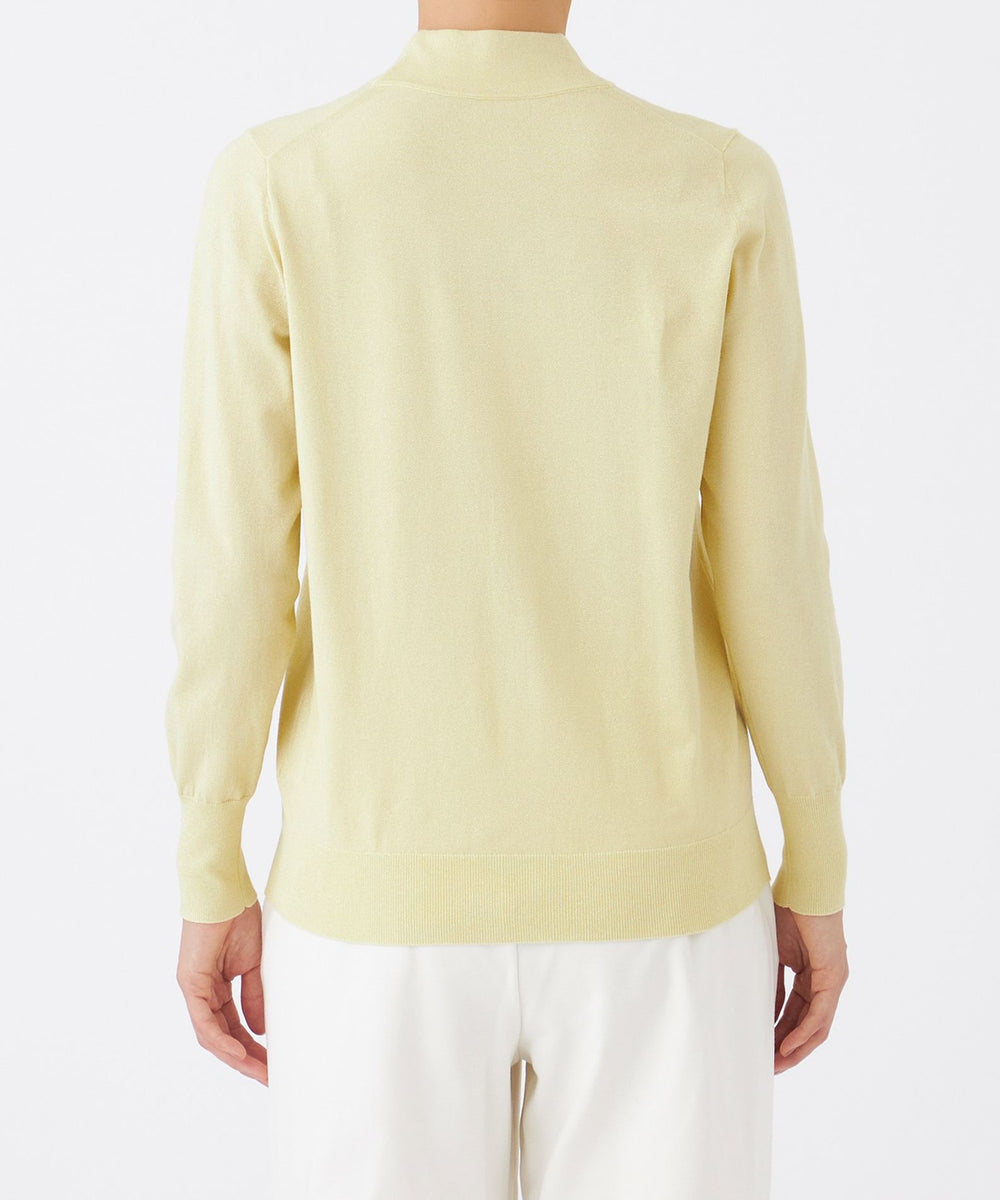 L】【カタログ掲載】【ウォッシャブル】ラメハイゲージニット