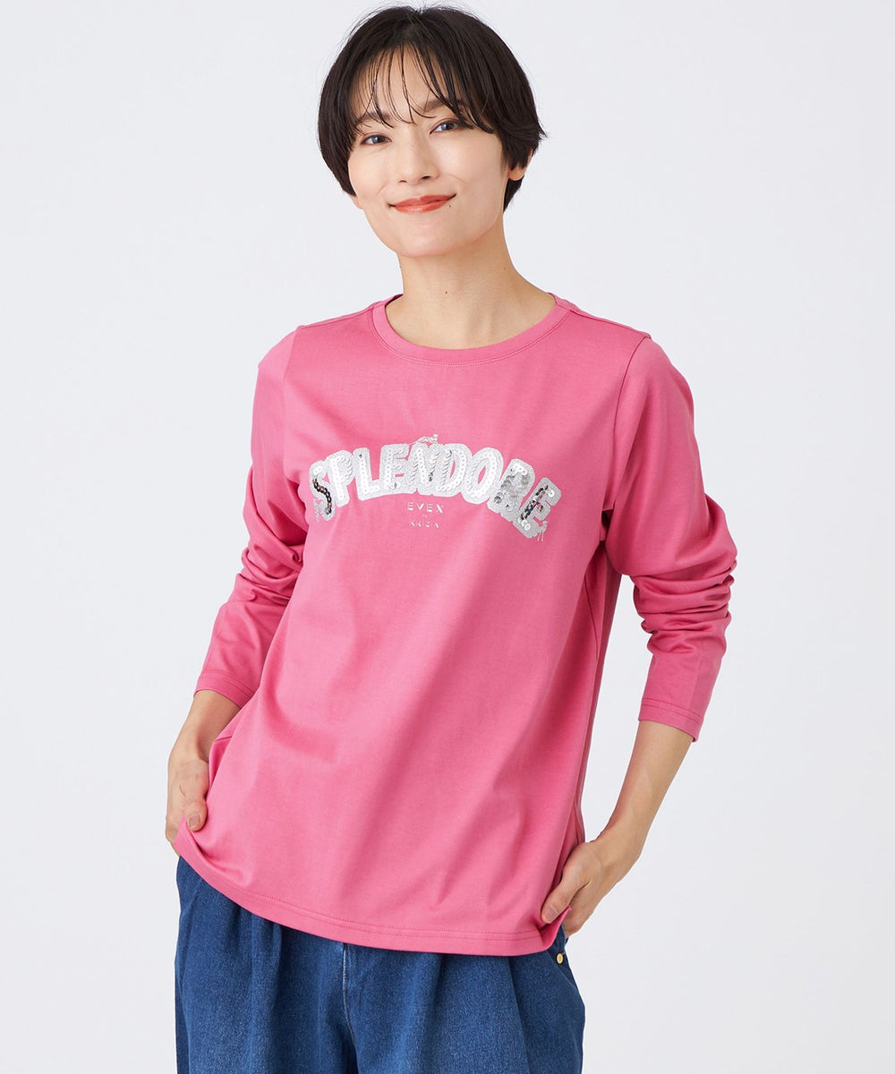 L】【カタログ掲載品】【ウォッシャブル】スパンコールロゴプル