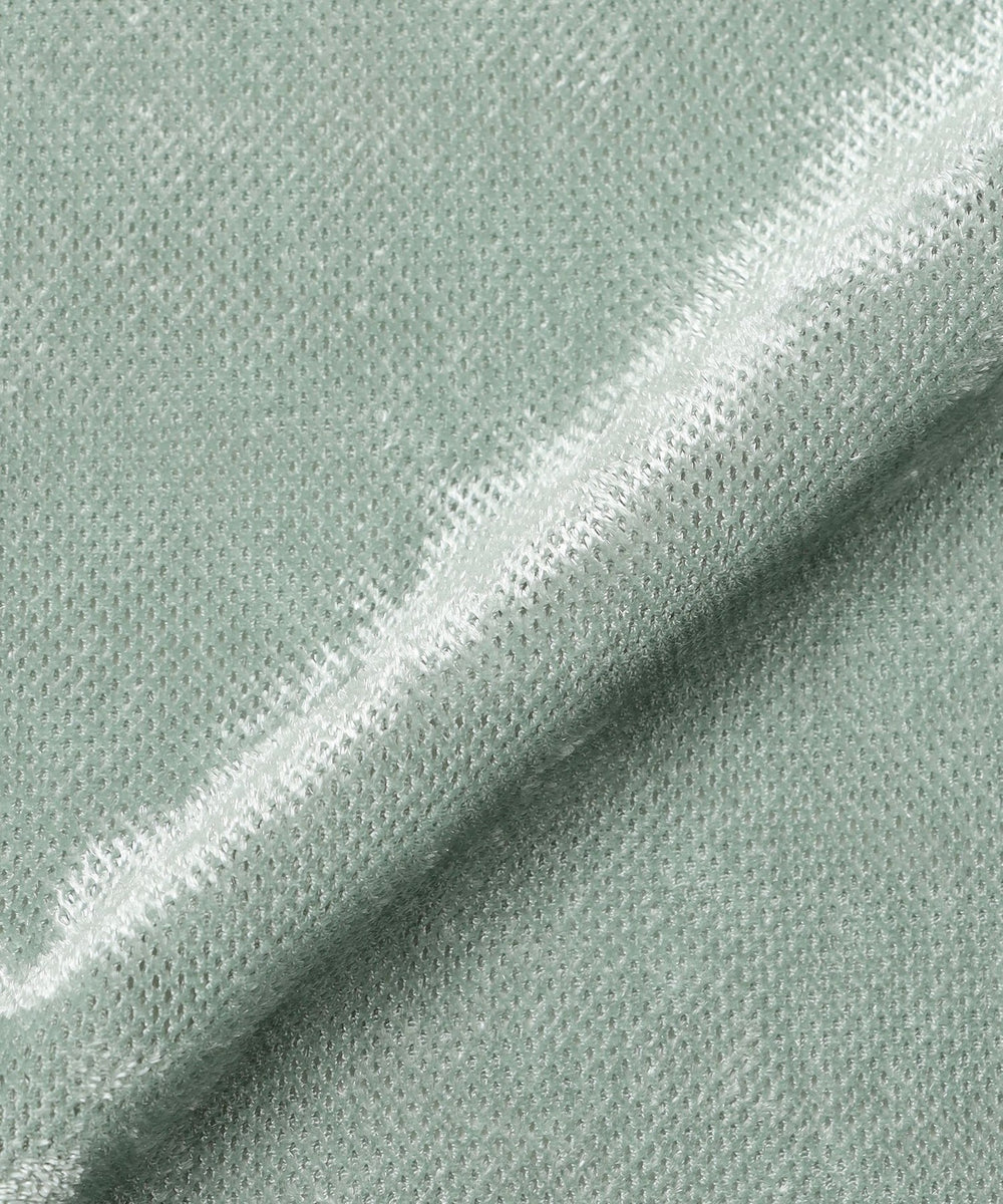 L】【マシンウォッシャブル】メッシュベロアハイネックプルオーバー